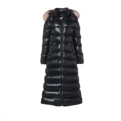 Moncler HUDSON  Nylon Down coat Ladies' Black  L Fur Detacha