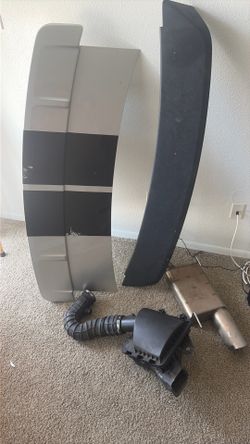 truck lid spoiler exhaust and stock air manifold