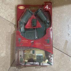 4 Pc Set - 2 Flood Light With Remote Control 