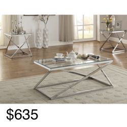 Beautiful Three peice Coffee table set