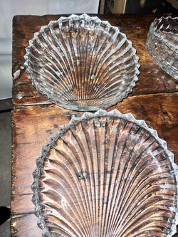 Vintage Glass Serving Trays