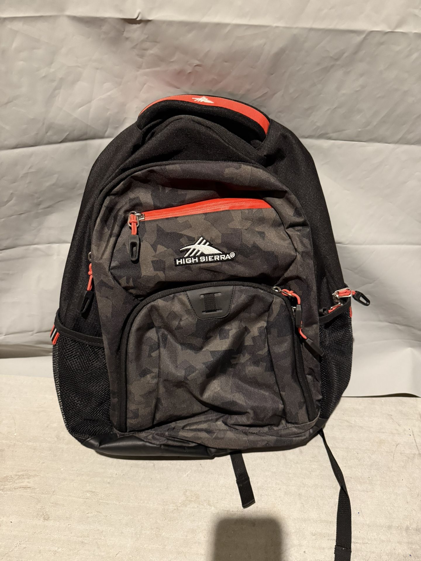 High Sierra Black Camo Backpack