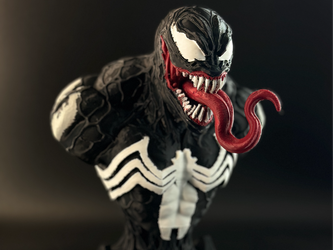 Venom bust 3d printed