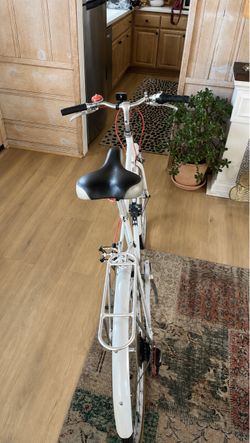 Grey public  City Cruiser Bike with Rear Rack