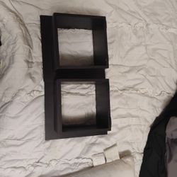 Two Small Shelves Dark Brown 
