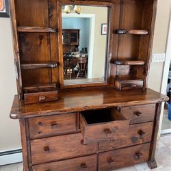 Dresser solid wood And End Table 
