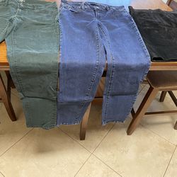 2 Jeans and 1Suede Skirt 