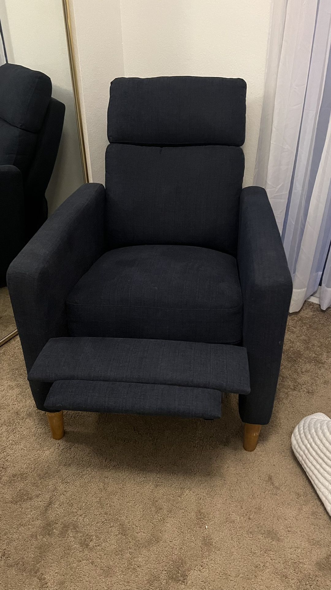 Navy Blue Recliner