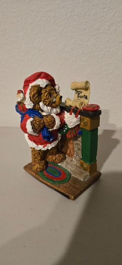 ​🧸 Vintage 1995 Hollybeary "Dear Santa" Christmas Figurine