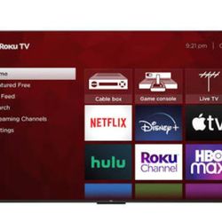 55 Inch TCL Roku UHD Smart Tv With Led Backlights