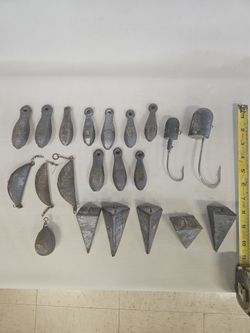 Mixed Lot of Fishing Lead Weights, 8oz, 9oz, 10oz, 12oz, 14oz, 16oz, 20oz C8527