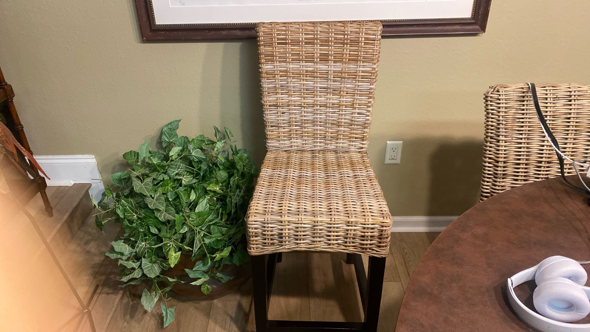 2 Woven Bar Stools