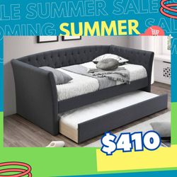 Brand New In Box Day Bed W/Slats + Trundle And 2 Mattresses. Pick Up In Long Beach   