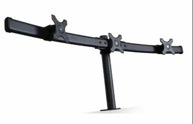 Triple monitor desk stand
