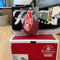 Foo Fighters Vans SK8-HI 25TH ANNIVERSARY US SIZE 8.5
