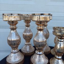 Mercur.\nY glass candle holders sixty bucks
