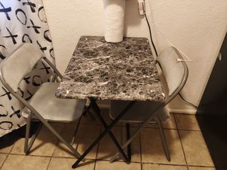 Table and chairs