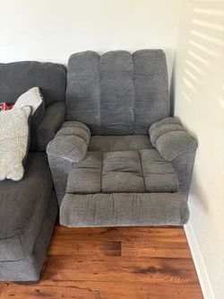 Grey recliner