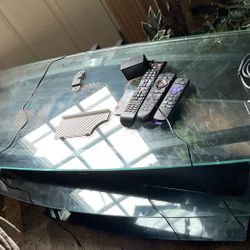 Glass 3 Tier Tv Stand