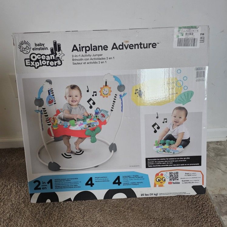 Baby Einstein Ocean Explorers Airplane Adventure 2-in-1 Interactive Activity NEW