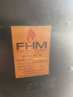 Free Heat Machine Fire Place Insert  Thumbnail