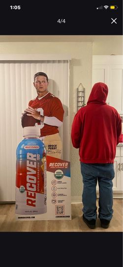 Recover 180 Brock Purdy Life-Size Cardboard Standee