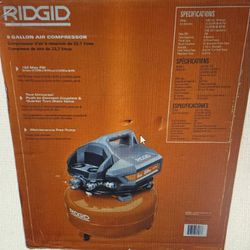 RIDGID 6 Gallon Air Compressor 150 Max PSI & 2.6 SCFM - OPEN 