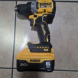 Dewalt Brushless Hammer Drill & 6ah Battery 