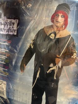 New, Adult scary Rag Boy Costume size Medium