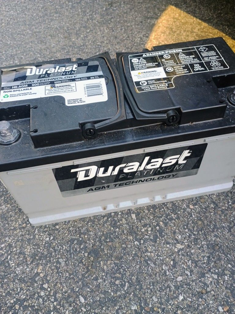 Car Battery Duralast Agm $90