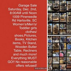 Indoor Garage Sale 12/01/23