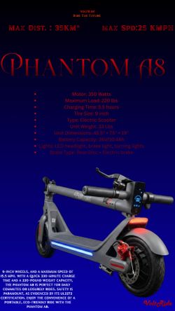 Phantom A8 Electric Scooter