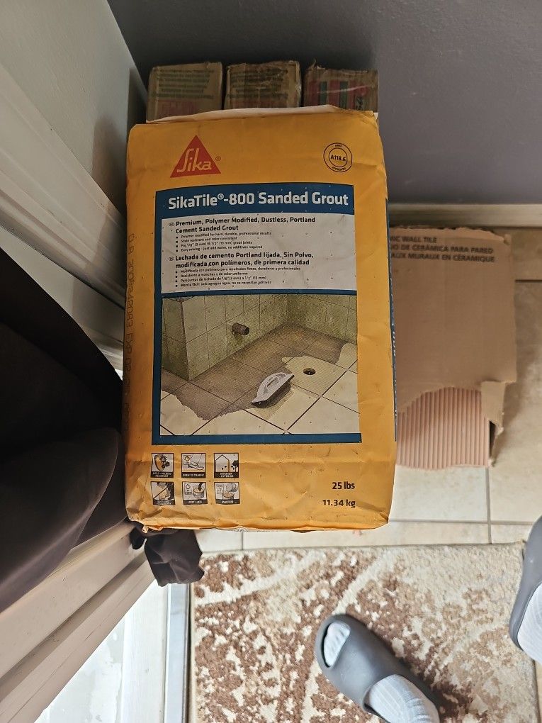 Gray Sanded Grout 25lb Sealed