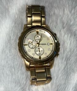 Fossil Dean Chronograph Gold Watch (FS4867) - New / Never Worn