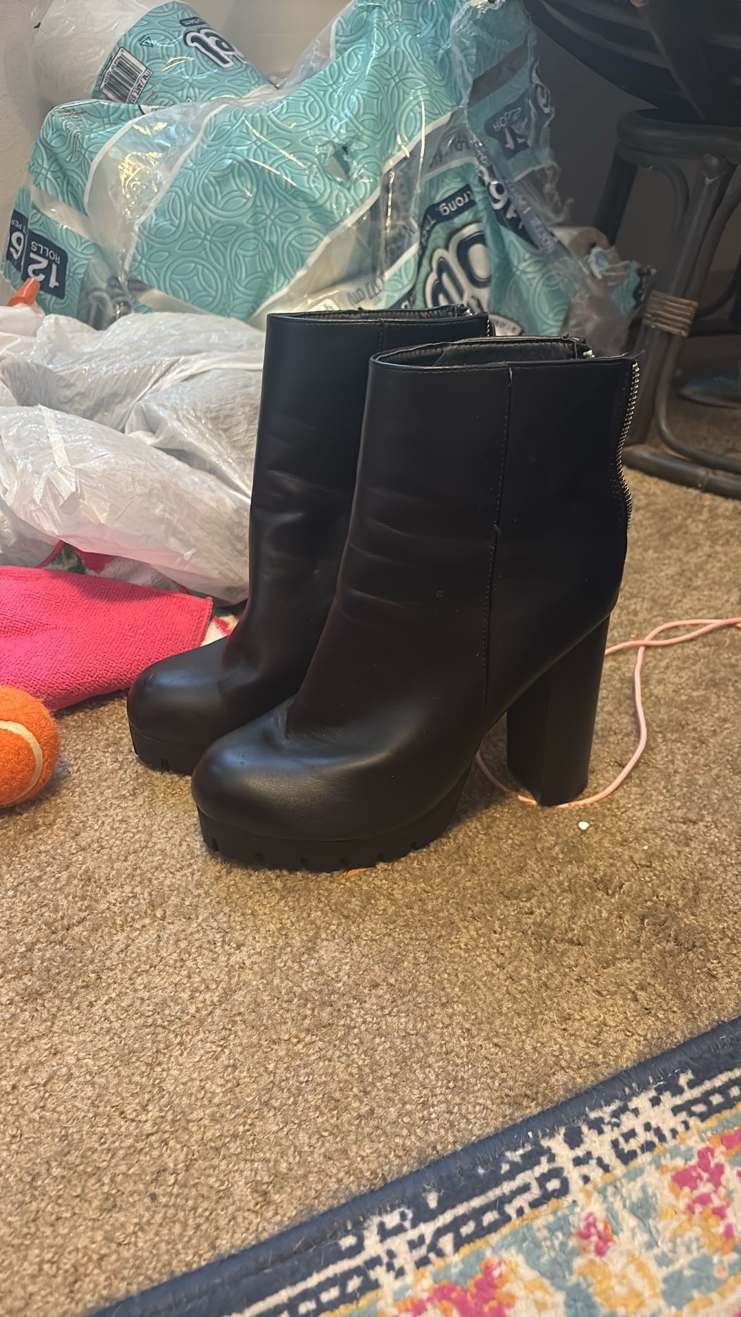 black boots