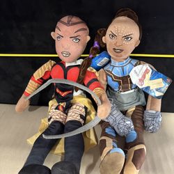Set Of 2 Marvel Black Panther Shuri 24" & Okoye Pillow Buddies