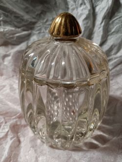 Glass Pumpkin Jar With Lid