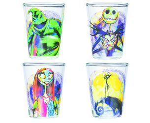  Disney Nightmare Before Christmas  4 Pack Mini Shot  Glasses