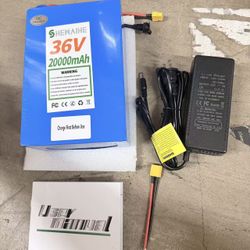 SHEWAIHE36V 20 Ah Lithium Battery Pack, Equipped with a 40A Battery Management System, can be Used as a Lithium-ion Substitute Battery015