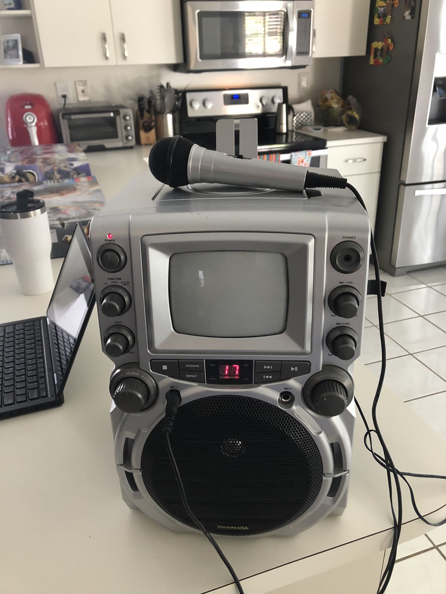 Karaoke Machine with CD Player and microphone