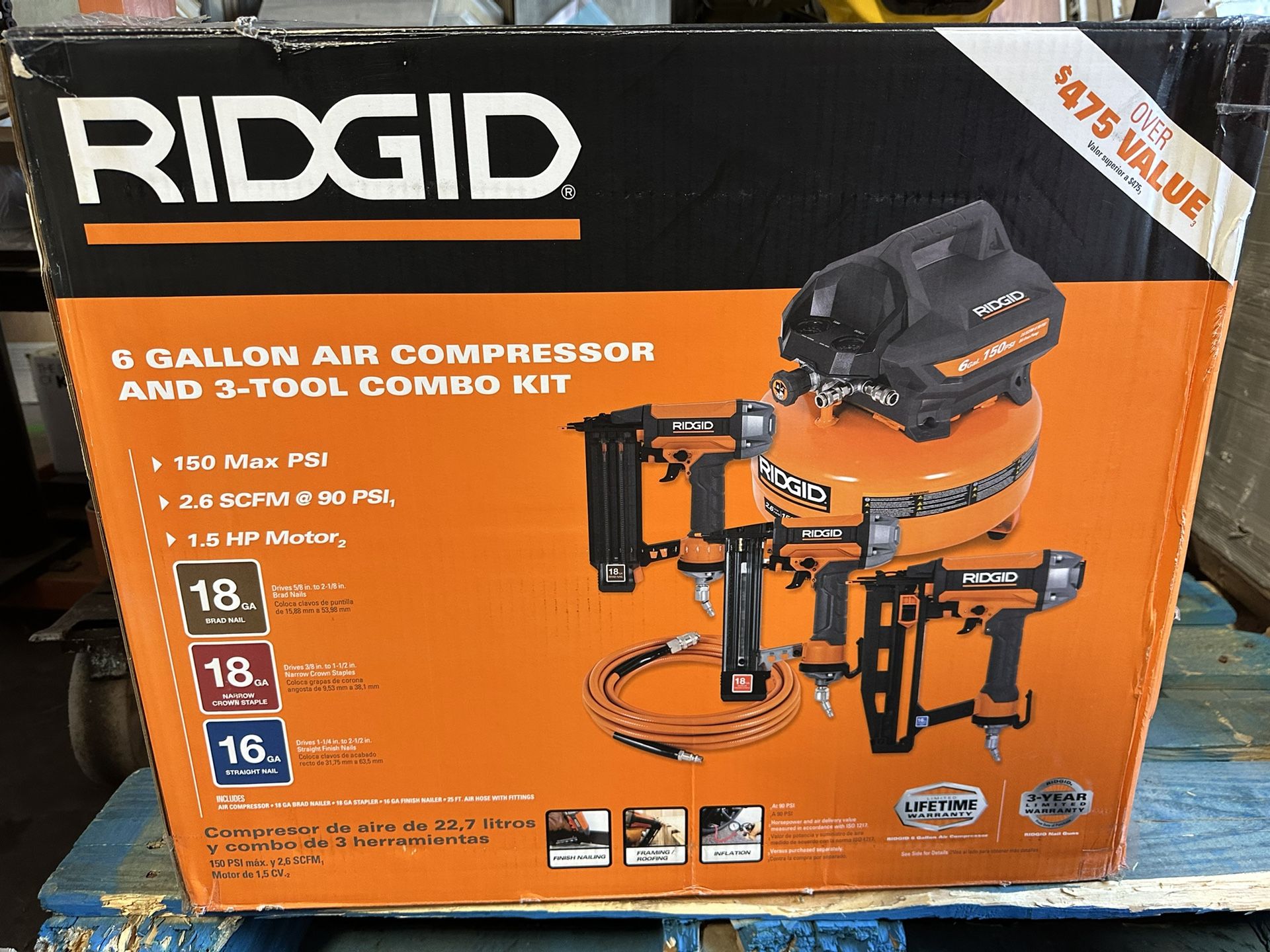 Ridgid Air Compressor Kit