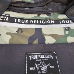 Gym Duffle Weekender True Religion Army Camouflage