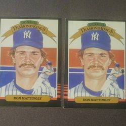 1985 Donruss Diamond Kings Don Mattingly New York Yankees N.Y. #7 Baseball Card Cards Lot Vintage Collectible Sports MLB