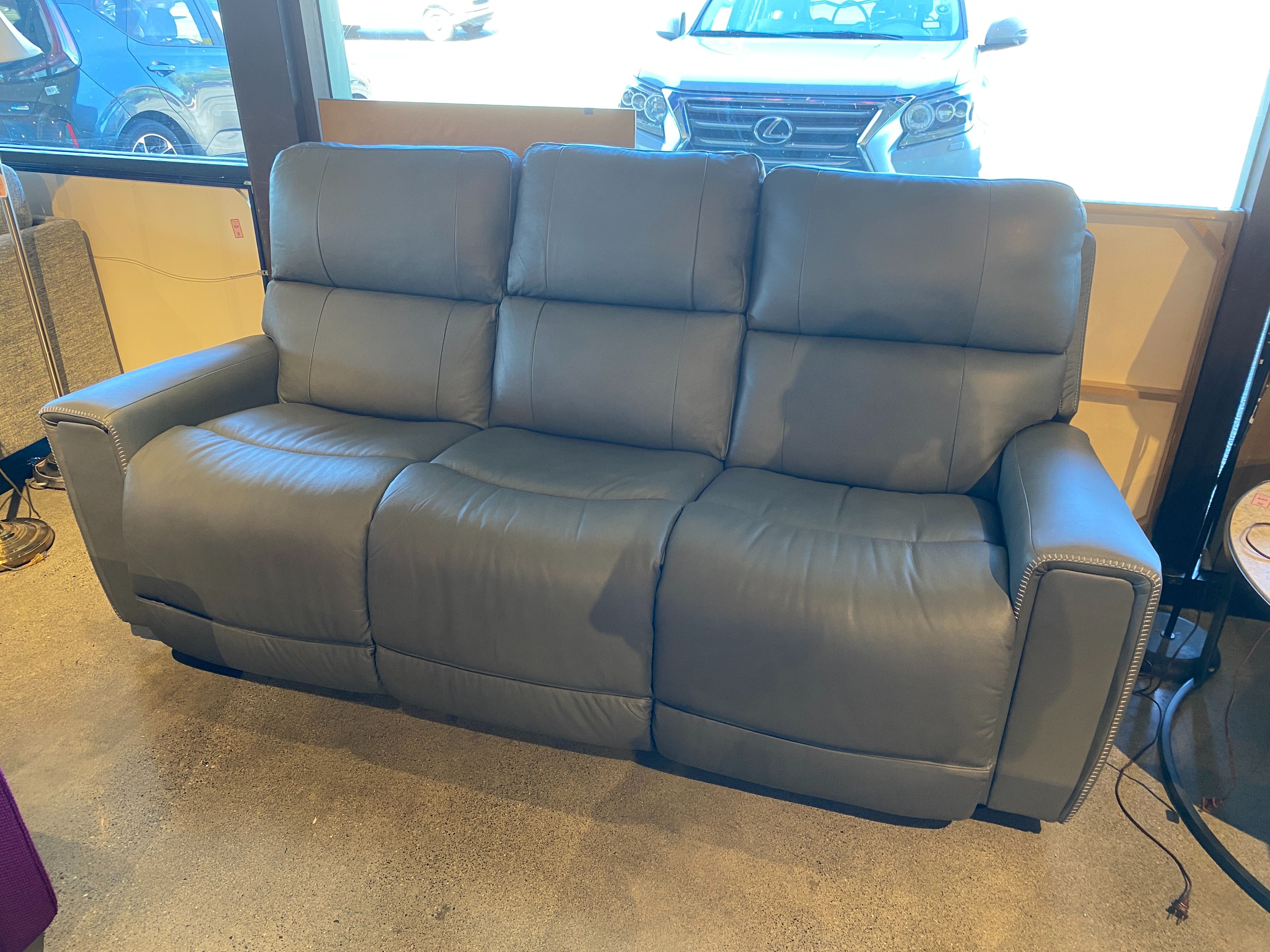 LA-Z-BOY Apollo Reclining Three Seat Sofa – Blue Grey