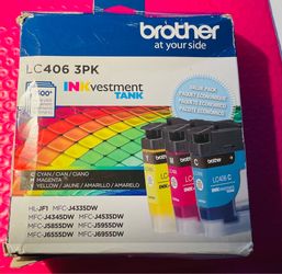 Brother LC406 Inc investment tank three pack