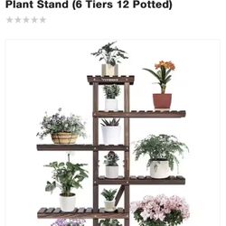 Vivosun 6 Tier Wooden Plant Stand