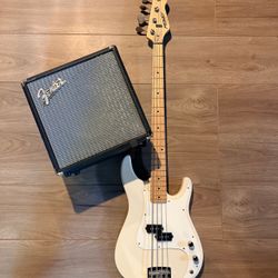 Peavey Bass Guitar with Fender Amp