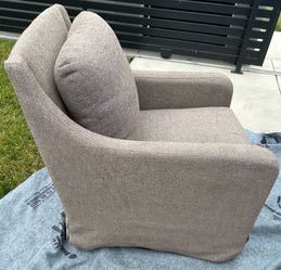 Beige neutral glider chair