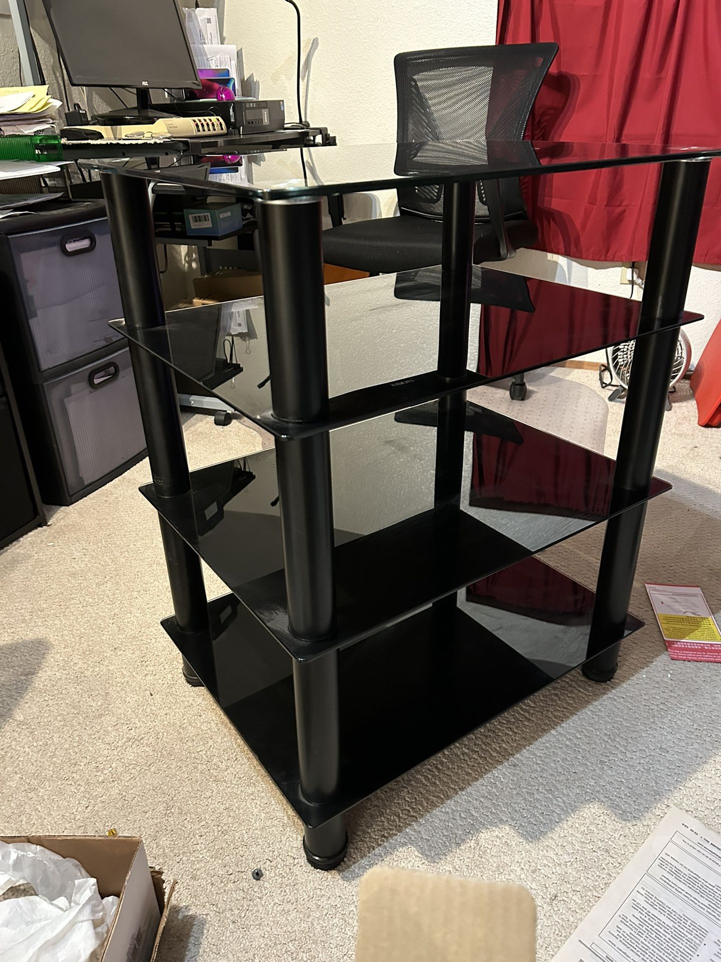 Glass Entertainment Stand