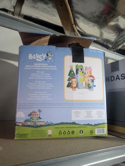 Bluey Christmas lawn inflatable